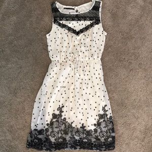 Black and Cream Dress